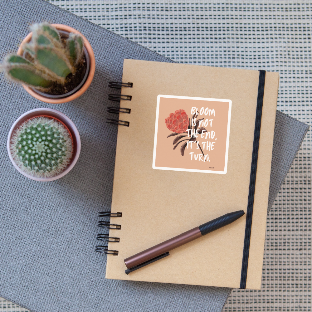 Bloom Sticker - white matte