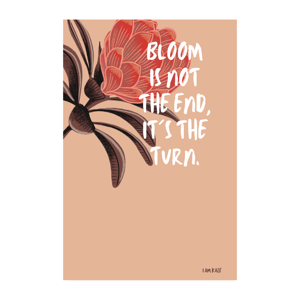 Bloom Poster - white