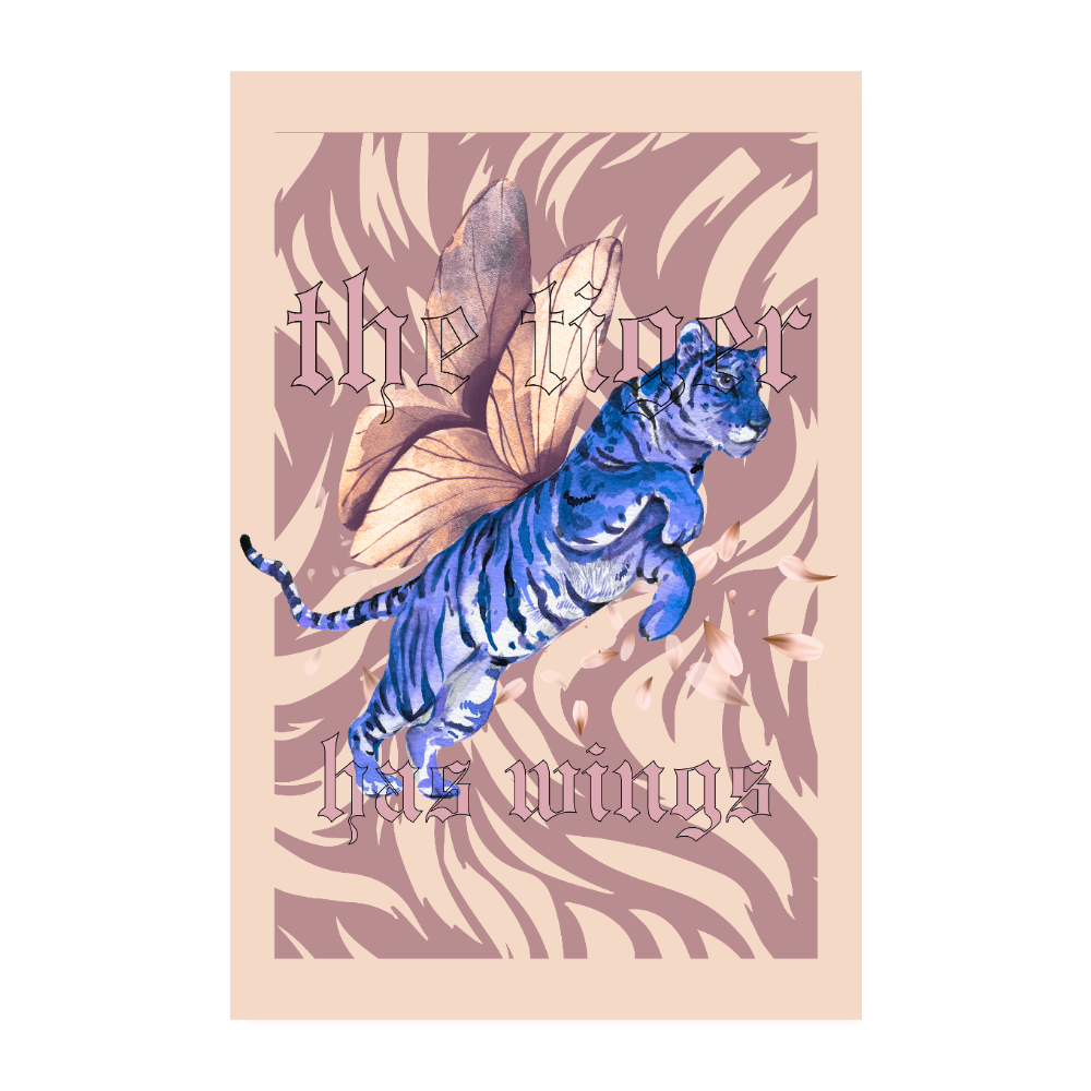 Tiger Poster - white