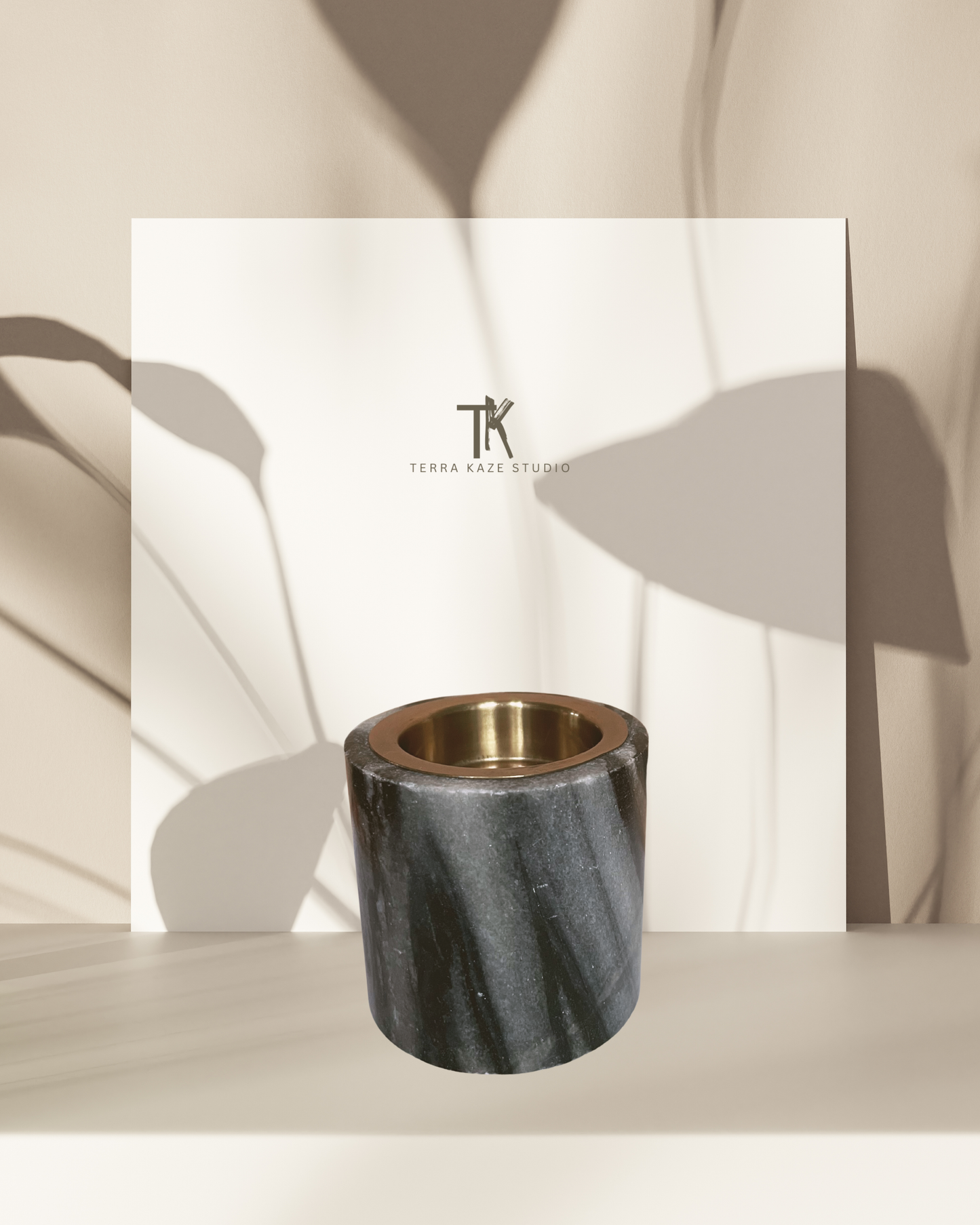 Luna - Teelicht aus Marmor