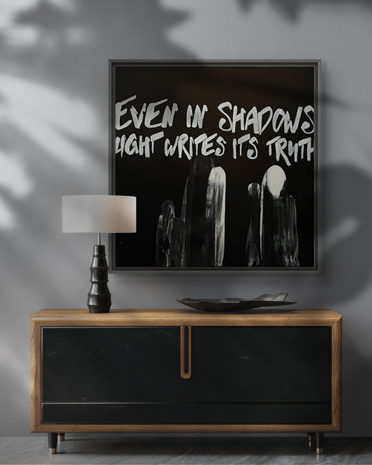 Monochrom - Even in shadows, light writes its truth