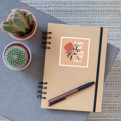 Bloom Sticker - white matte