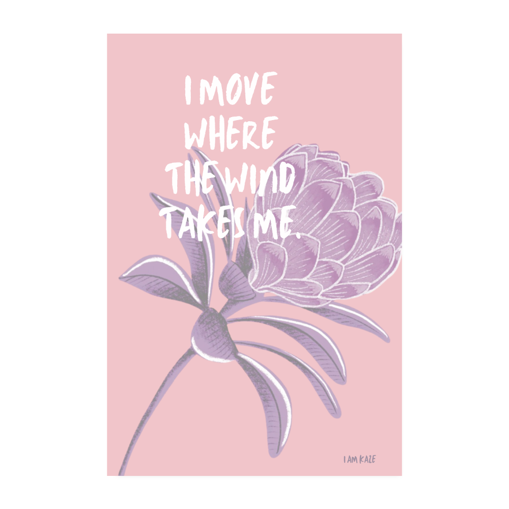 Breeze Poster - white