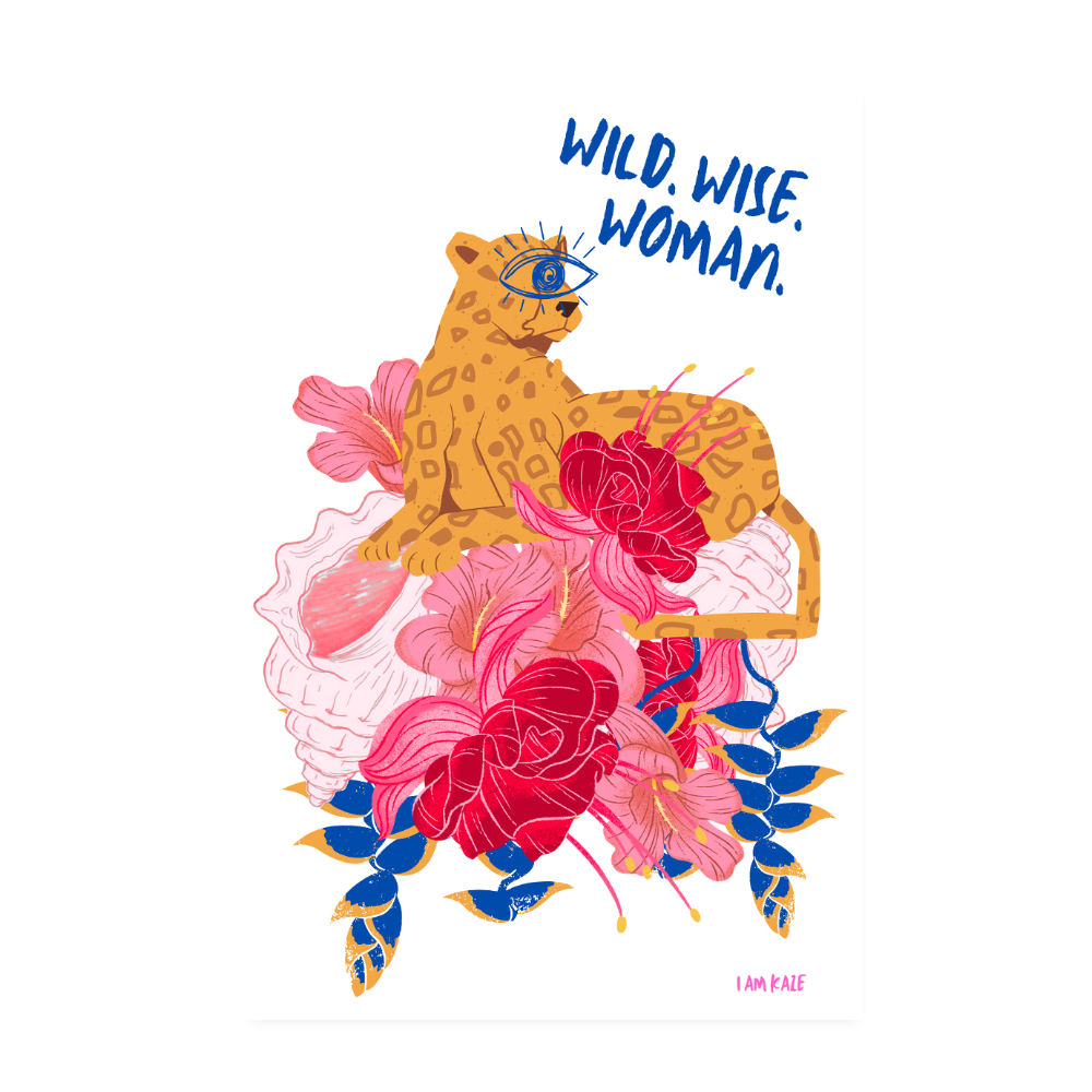Wild. Wise. Woman. Poster - white
