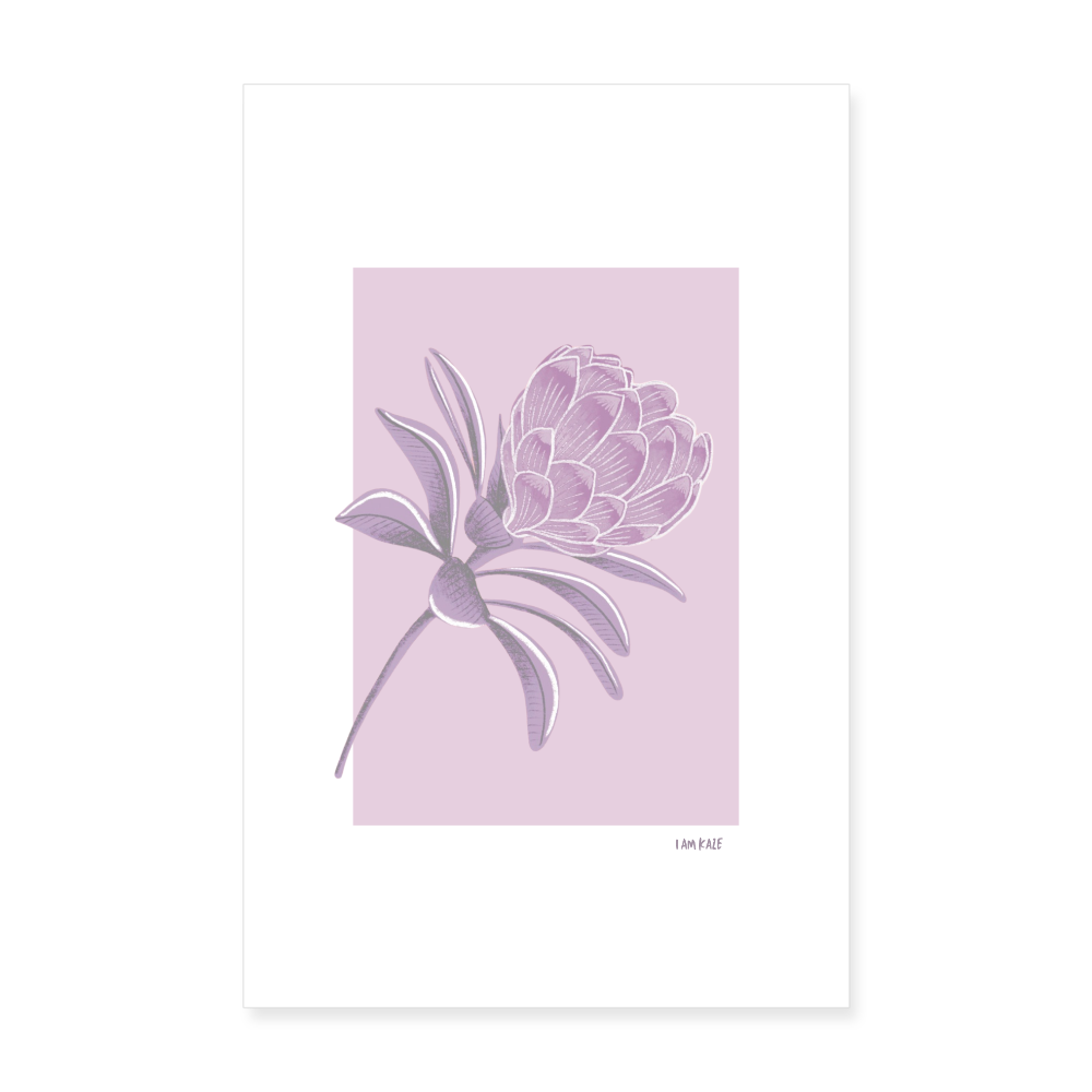 Lilac Bloom Poster - white