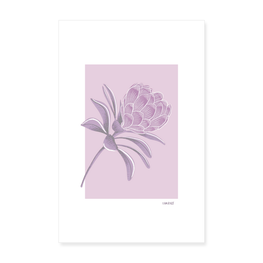 Lilac Bloom Poster - white