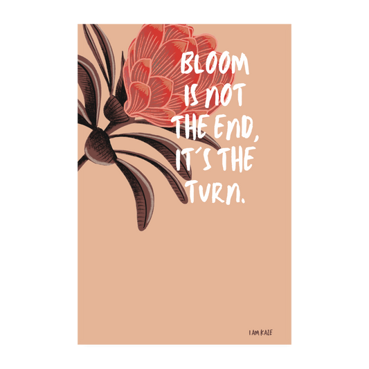 Bloom Poster - white