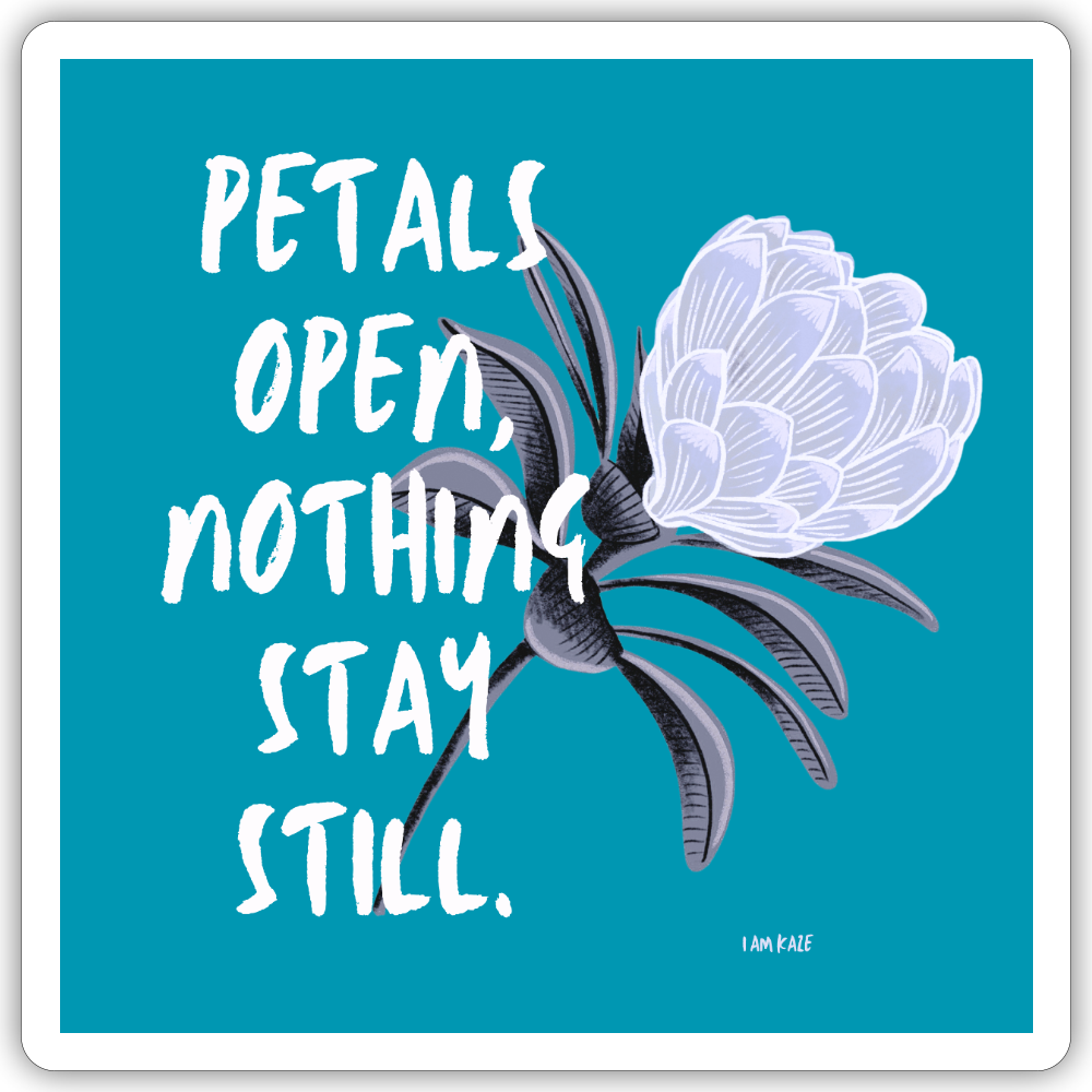 Unfold Sticker - white matte