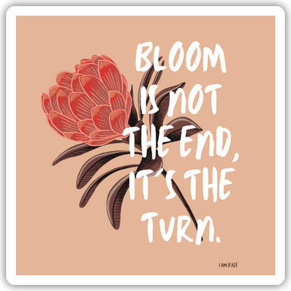 Bloom Sticker - white matte