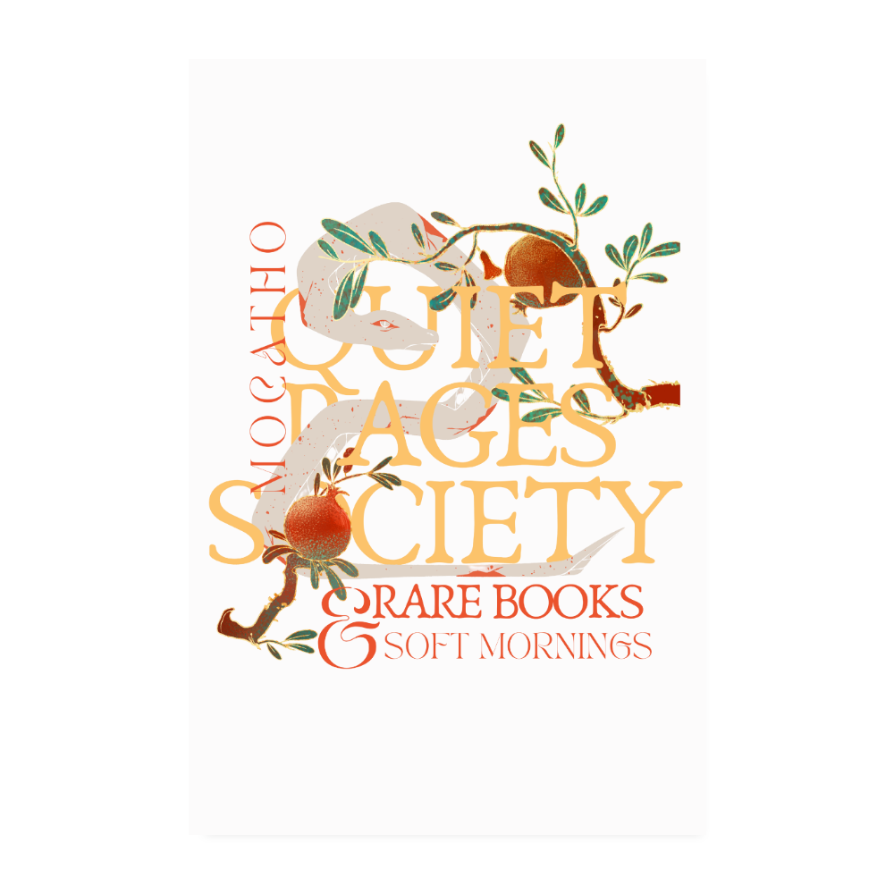 Quiet Pages Society Poster - white