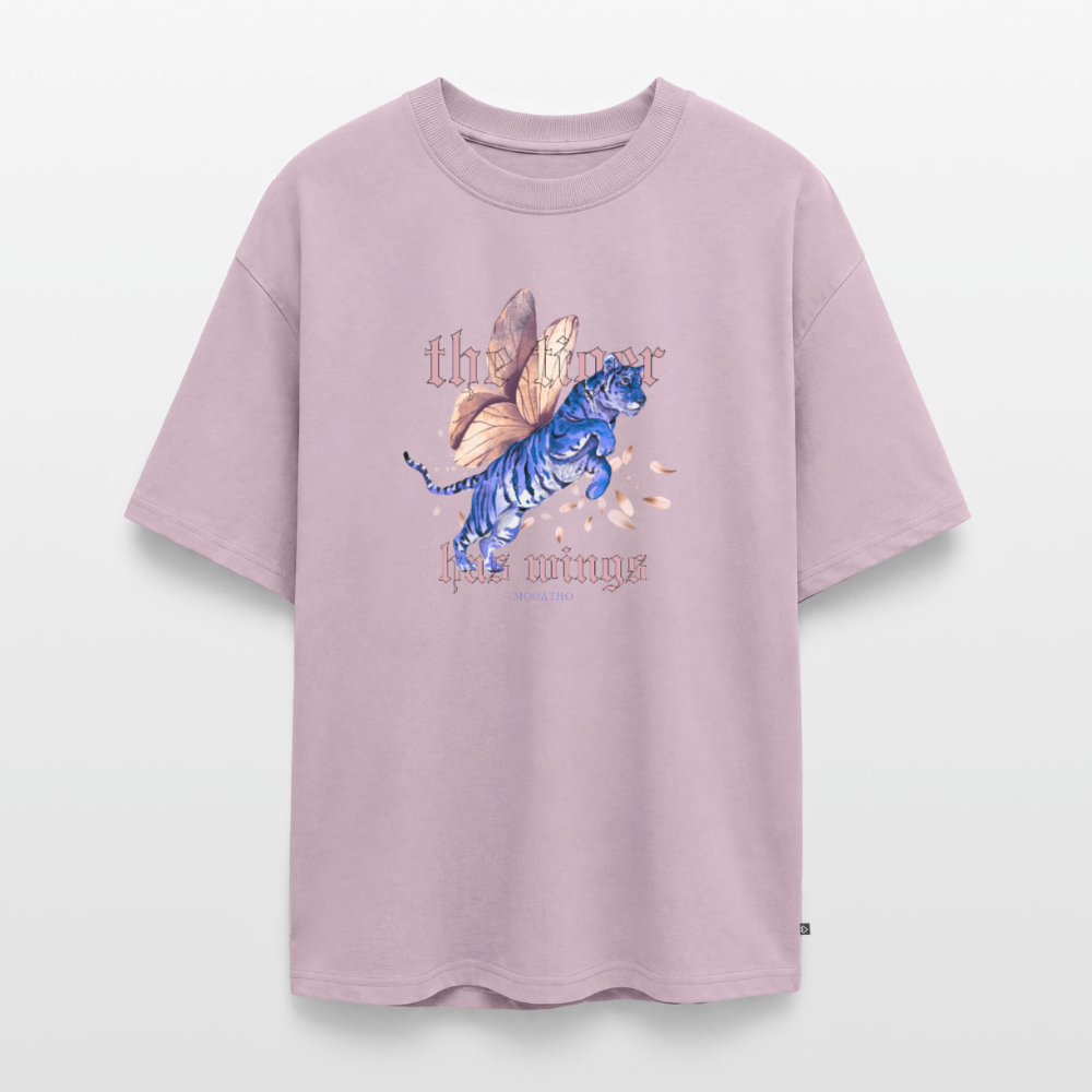 The Tiger has wings Shirt - dusky pink